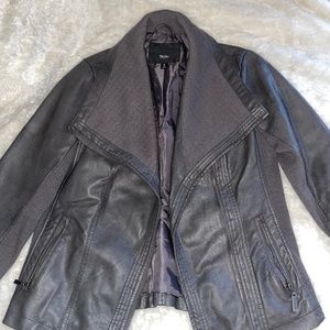 Women’s Faux leather moto jacket